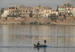  fishermen by Nile village