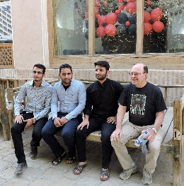Don and new friends, Yazd  