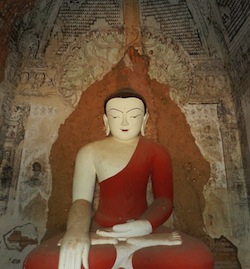 Red Buddha in Bagan